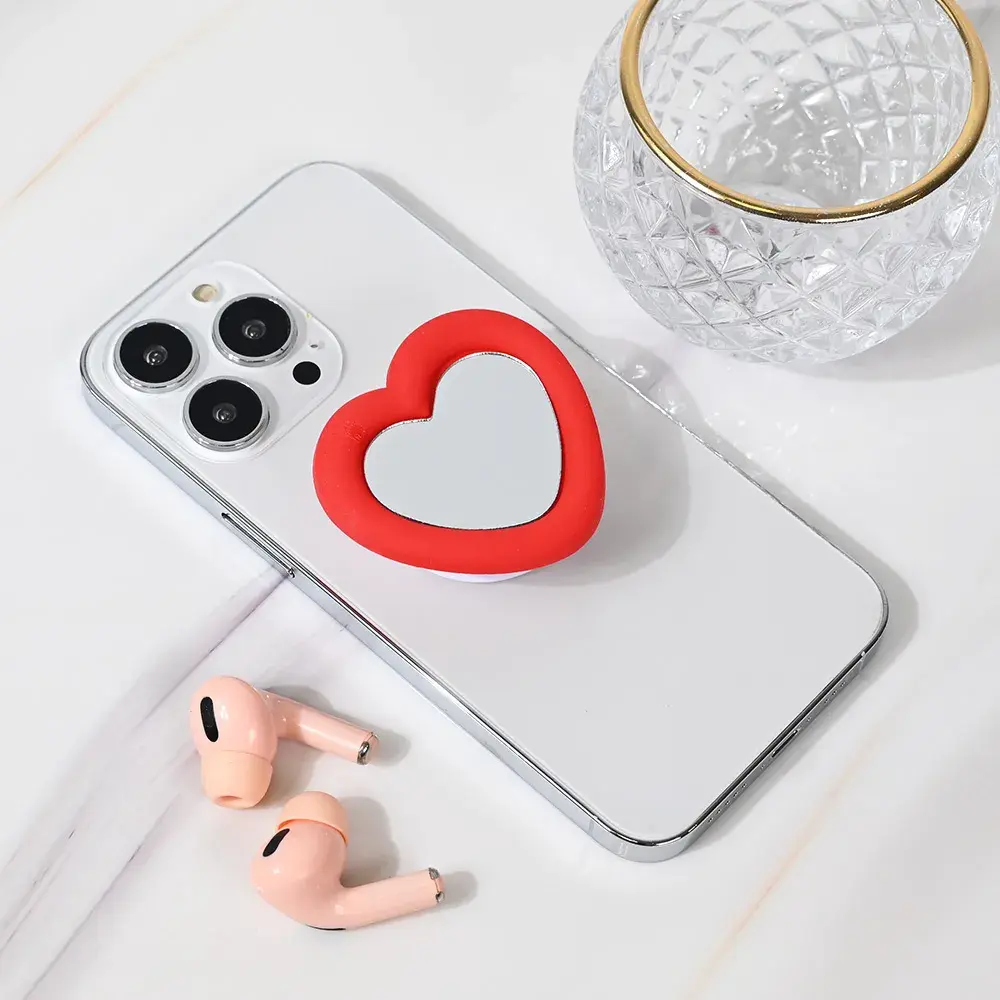 Stalak za telefon Pop Heart Mirror, Crveni