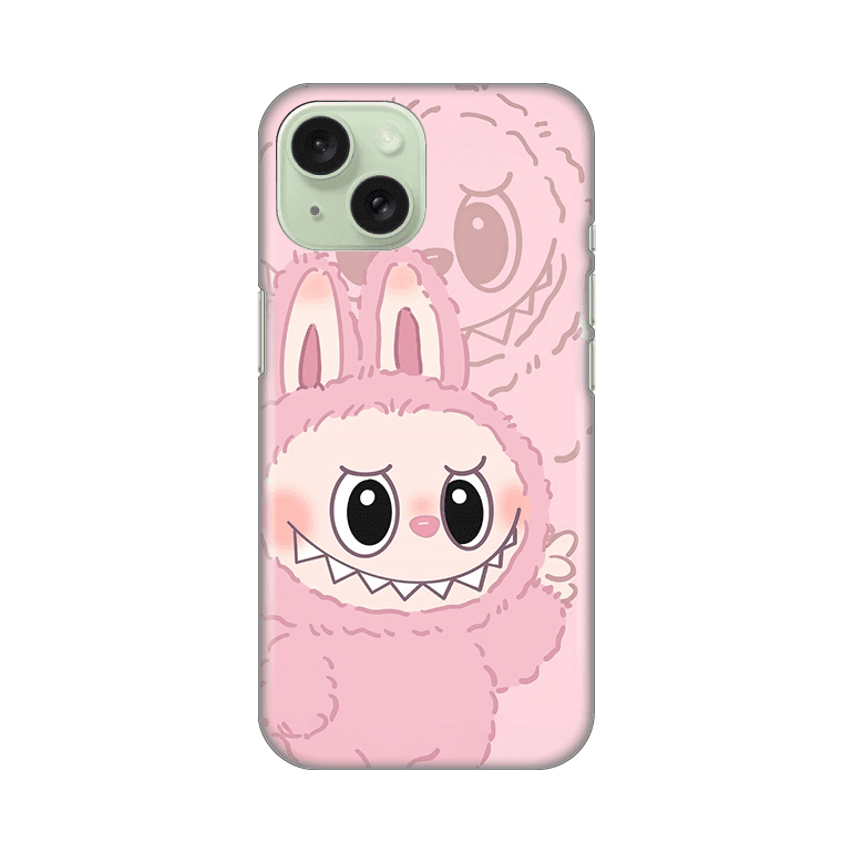 Silikonska maska za iPhone 15 6.1 Print, La Bubu, Roze