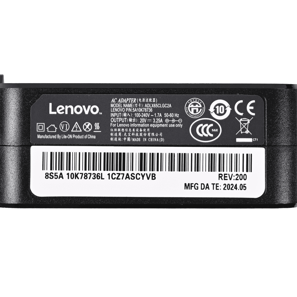 Punjač za laptop Lenovo 20V, 3.25A, 4.0*1.7, ugao 90 HQ JC