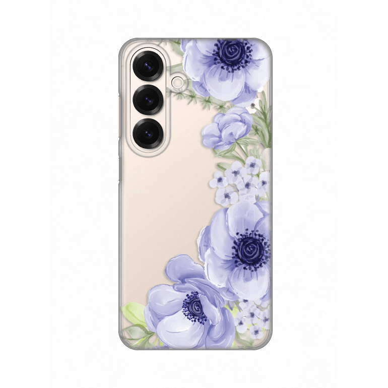 Silikonska maska za Samsung S931B Galaxy S25 Print Skin Blue Roses