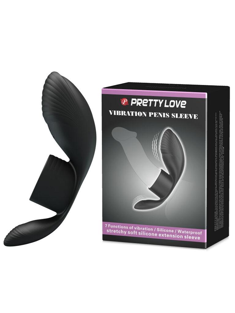 Prsten za penis Vibro, Vibrirajući, Crni