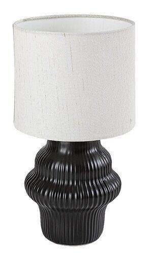 Rabalux Stona lampa od keramike Glimo, E14, 28cm, Crno-bela