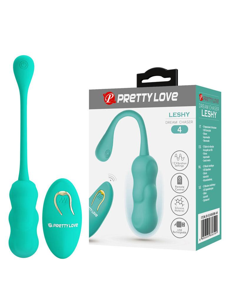 Vibro jaje Leshy, 7.2 cm, 12 modova, Tirkiz