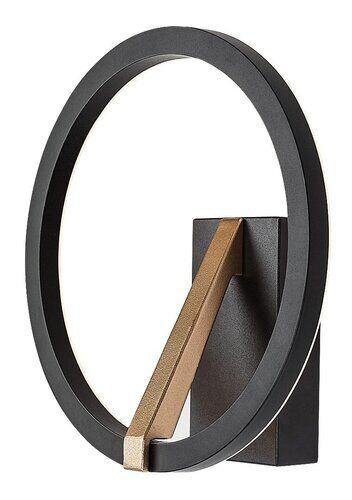 Rabalux Zidna lampa Renara LED 8W, 3000K, 23cm, Crno-zlatna