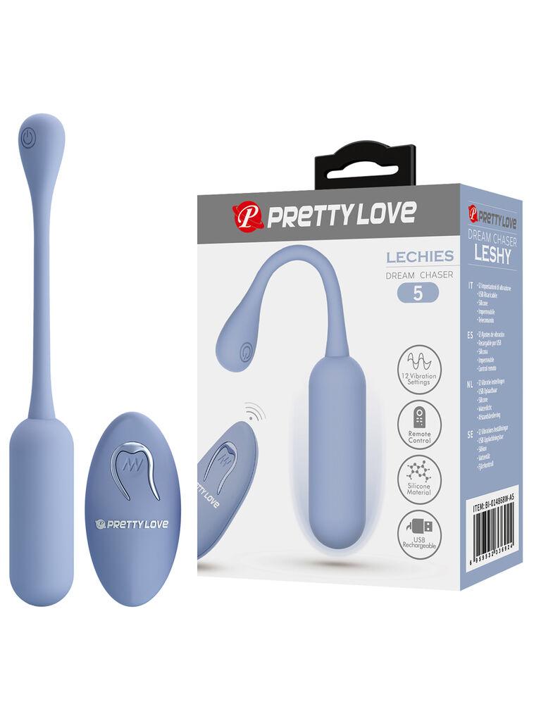 Vibro jaje Pretty love Lechies, 7.2 cm, 12 modova, Plavo