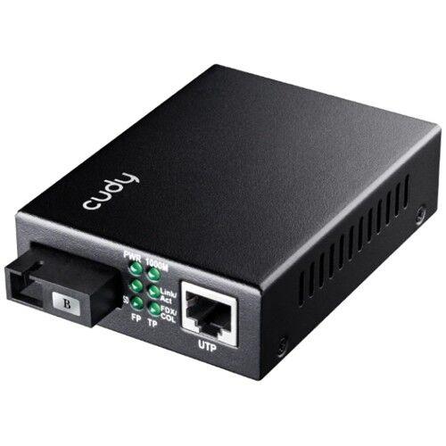 Cudy Gigabitni Ethernet medijski konvertor MC100GSB-40B, WDM BiDi, TX 1550nm / RX 1310nm