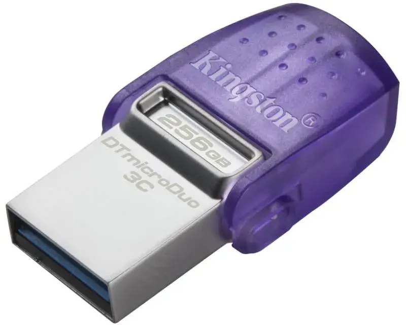 Kingston USB 3.2 flash, 256GB, DataTraveler, MicroDuo, 3C, DTDUO3CG3/256GB