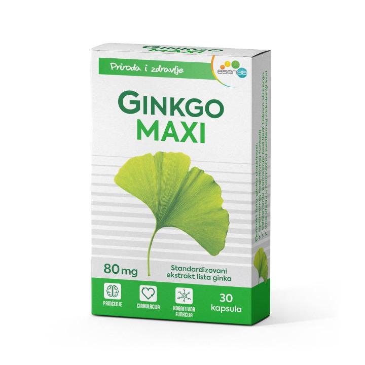 Esensa Ginkgo Maxi Celasa, 30 kapsula, 80mg