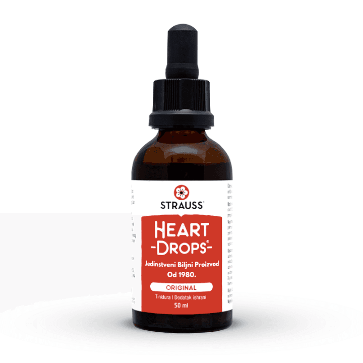 STRAUSS NATURALS Heartdrops kapi, 50ml