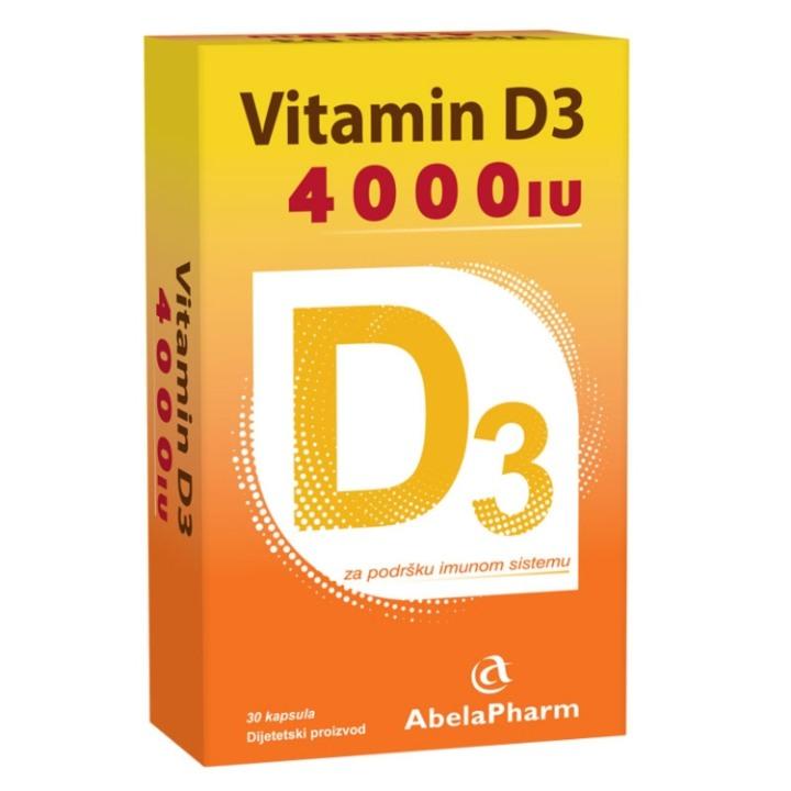 ABELA PHARM Vitamin D3 4000iu, 30 kapsula