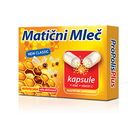 PROPOLIS PLUS Propolis plus matični mleč, 20 kapsula