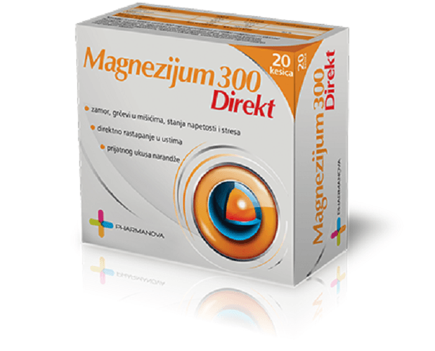 PHARMANOVA Magnezijum 300 Direkt, 20 kesica