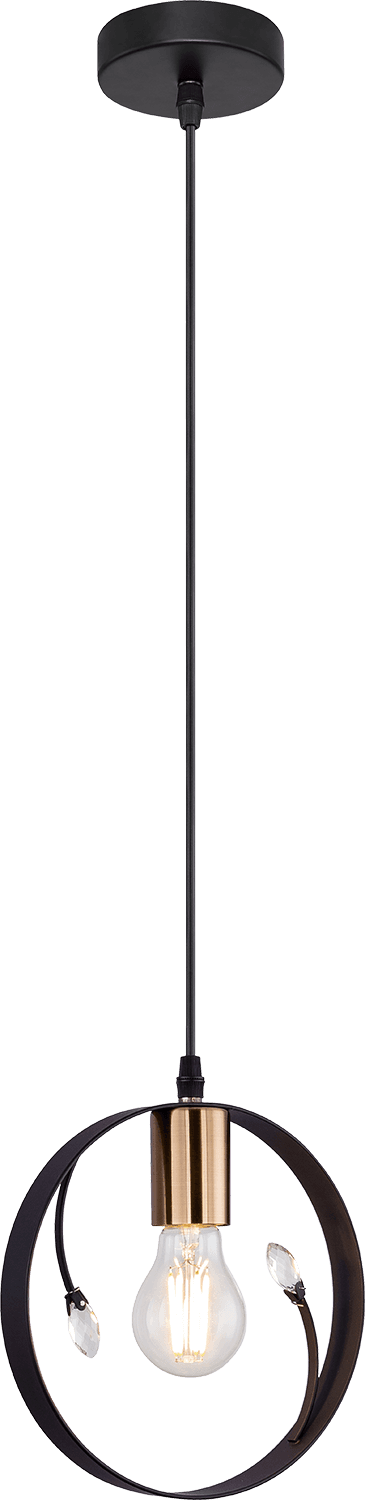 Viseća lampa crna, 1x E27