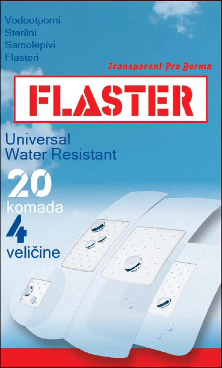 PRODERMA Hanzaplast Fresh, Vodootporni, 20 komada, Beli