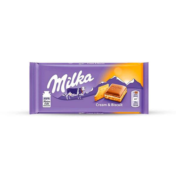 MILKA Mlečna čokolada Cream Biskvit, 100g