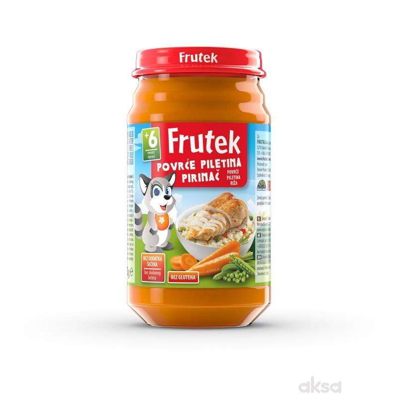FRUTEK Kašica za bebe od povća, piletine i pirinča, 6M+, 190g