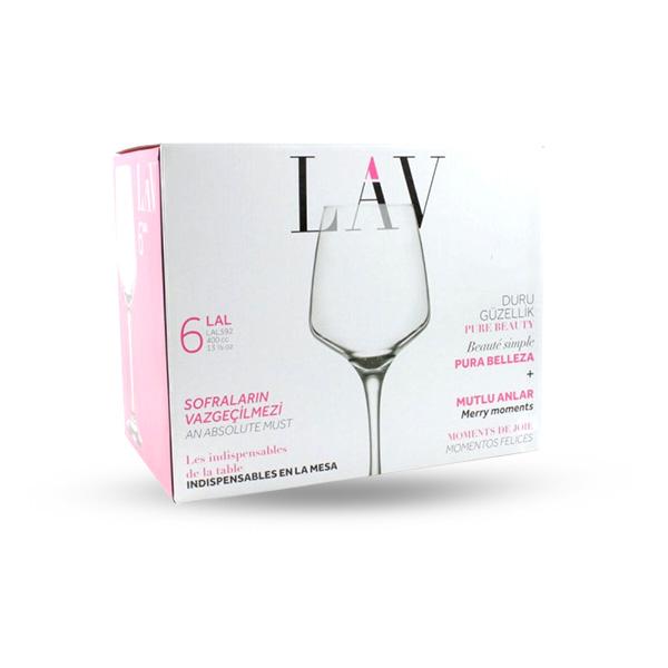 LAV Čaše za vino, 400ml, 6/1