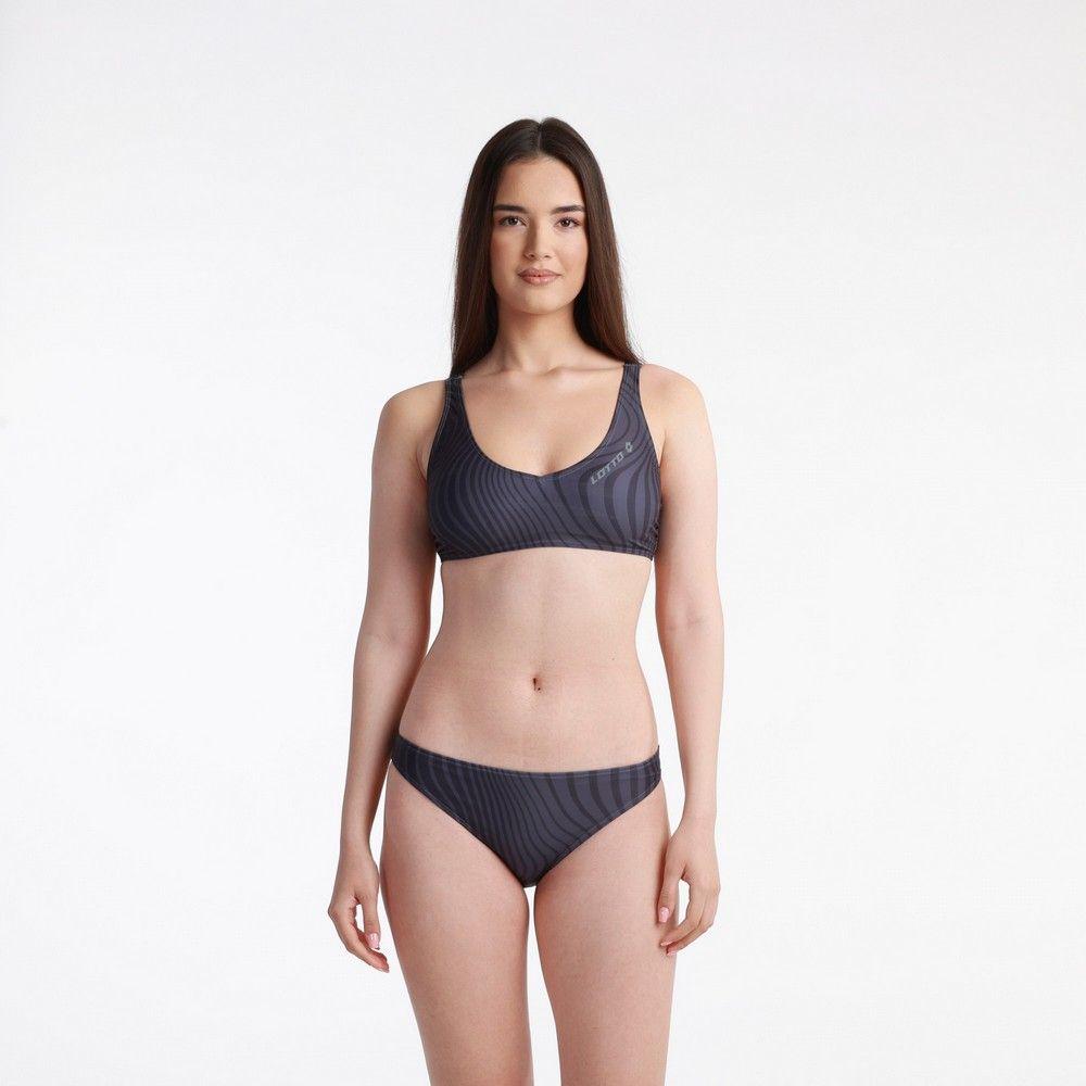 Lotto Ženski kupaći kostim I'onda swimsuit, Dvodelni, Sivo-crni
