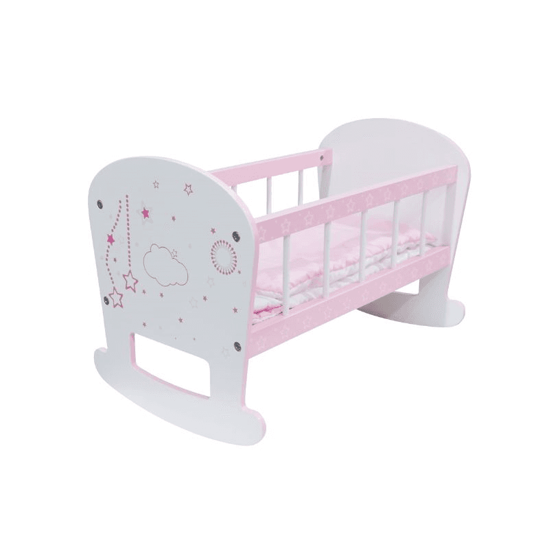 Milla Toys Drvena kolevka za lutke, 48x30x33cm