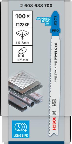 Bosch List ubodne testere Pro Thick and Thin T 123 X 2608638700