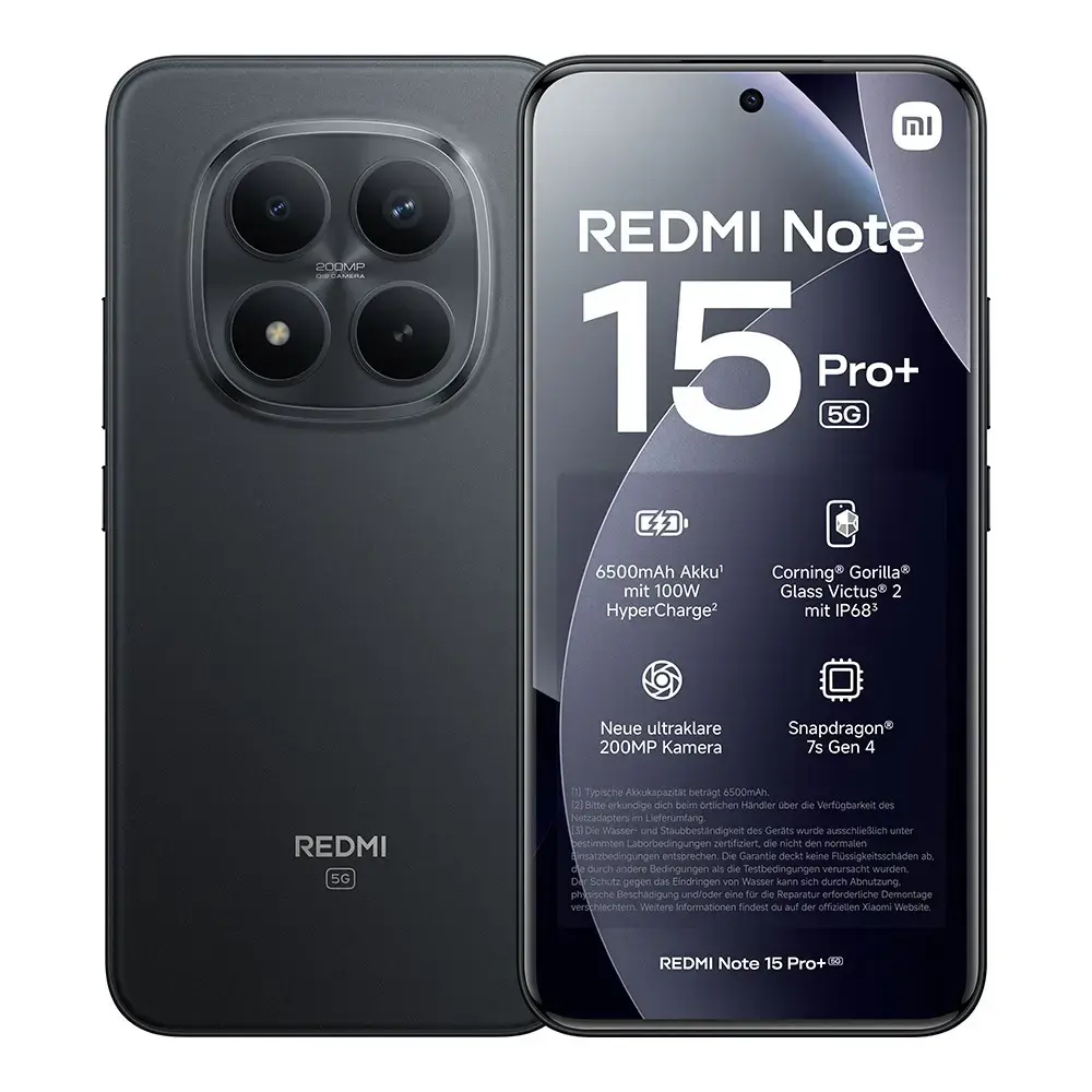 Xiaomi Mobilni telefon Redmi Note 15 Pro+ 5G, 12/512 GB, Crni