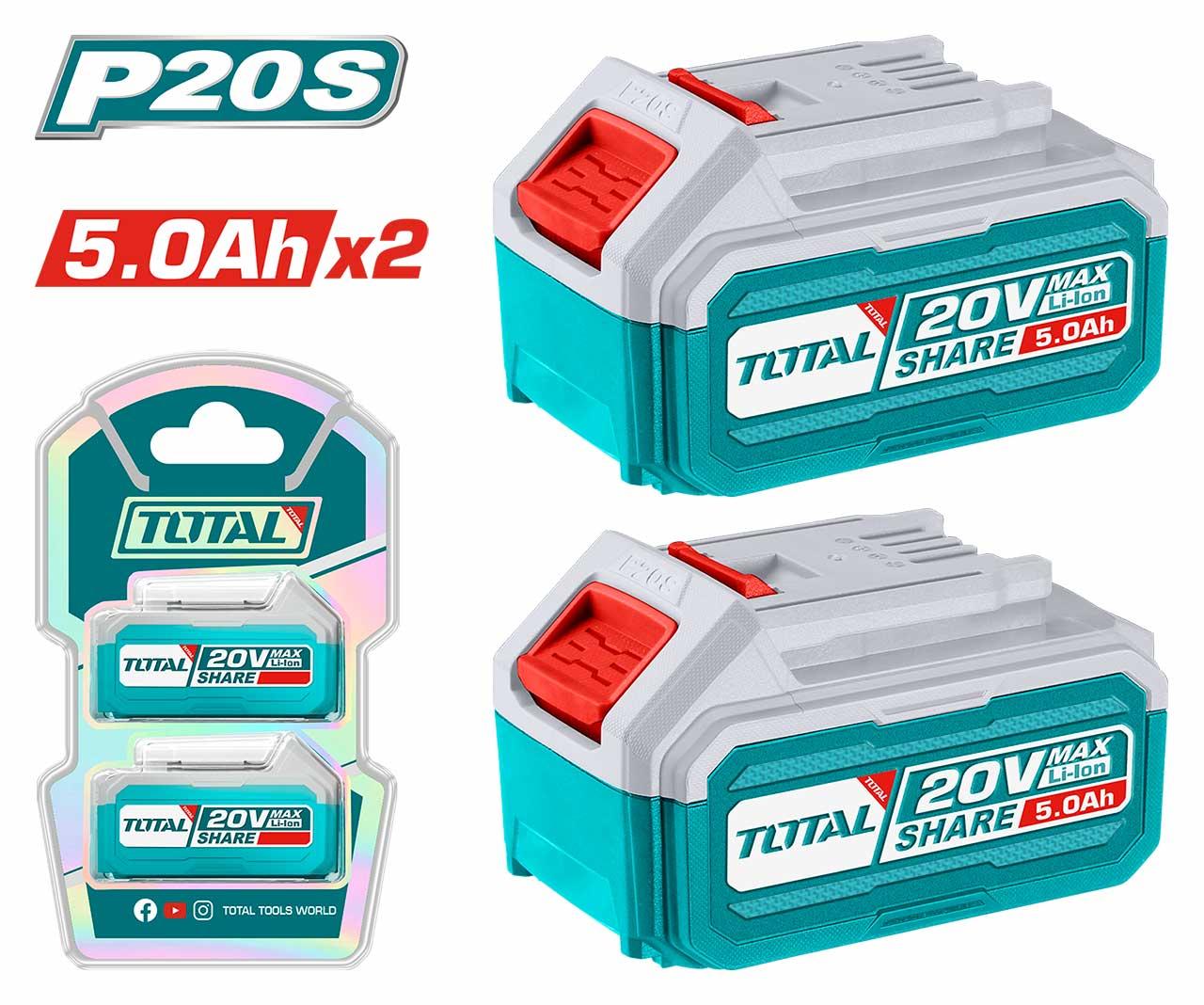 Total Set Li-ion baterije TOSLI240464E, 20C, 5Ah, 2 komada