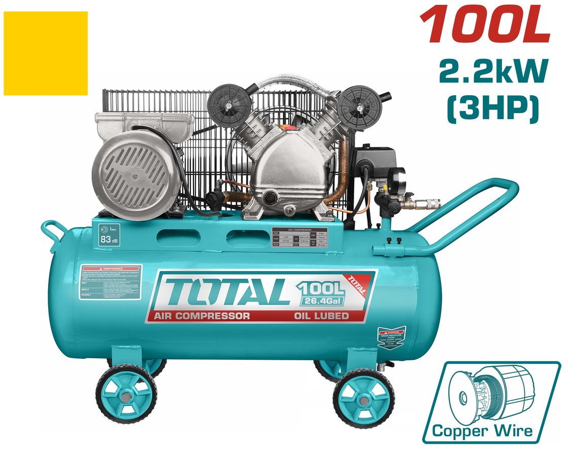 Total Vazdušni kopmresor TC2301006, 100 l, 2.2kW