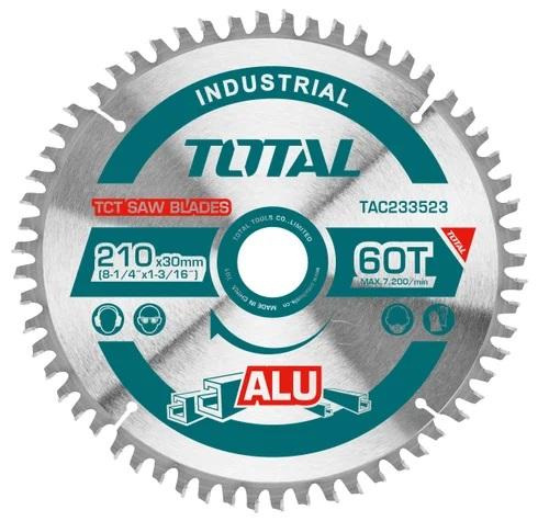 Total Rezni list za aluminijum TAC233523, 210x25, 4mm, 60 zuba