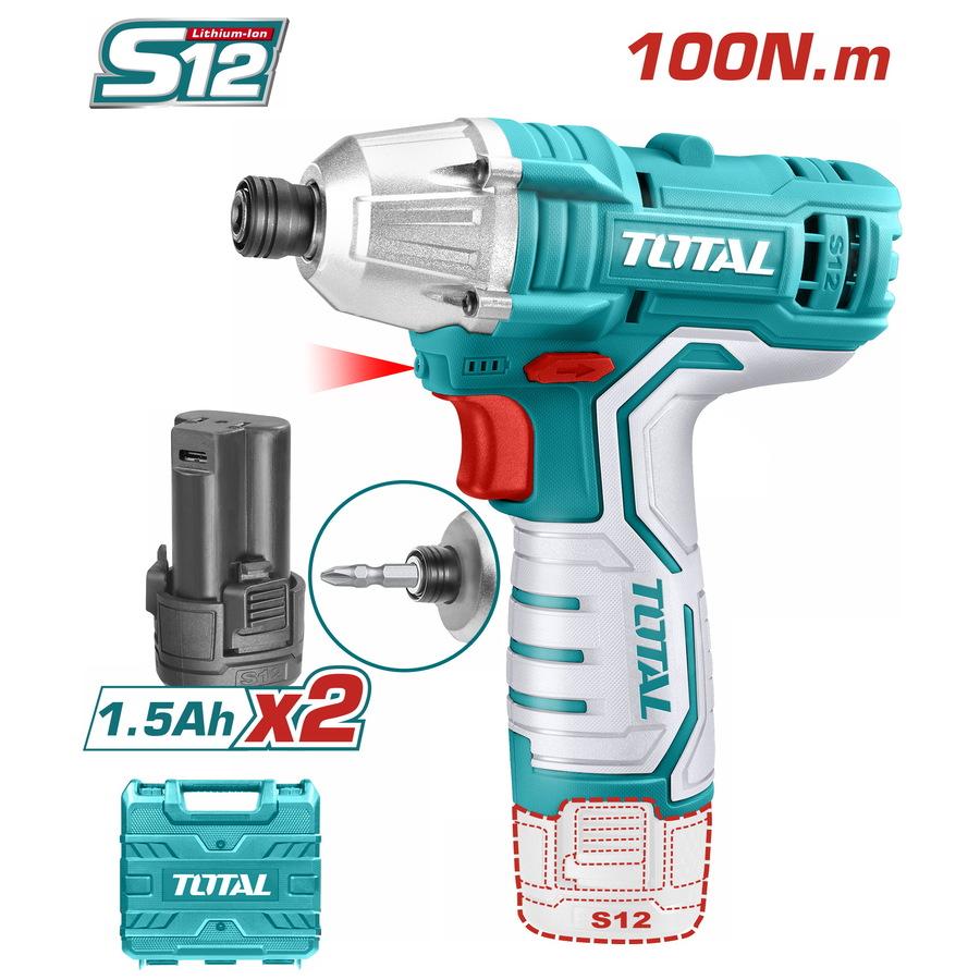 Total Udarni odvijač TIRLI1201, 12V, 100Nm