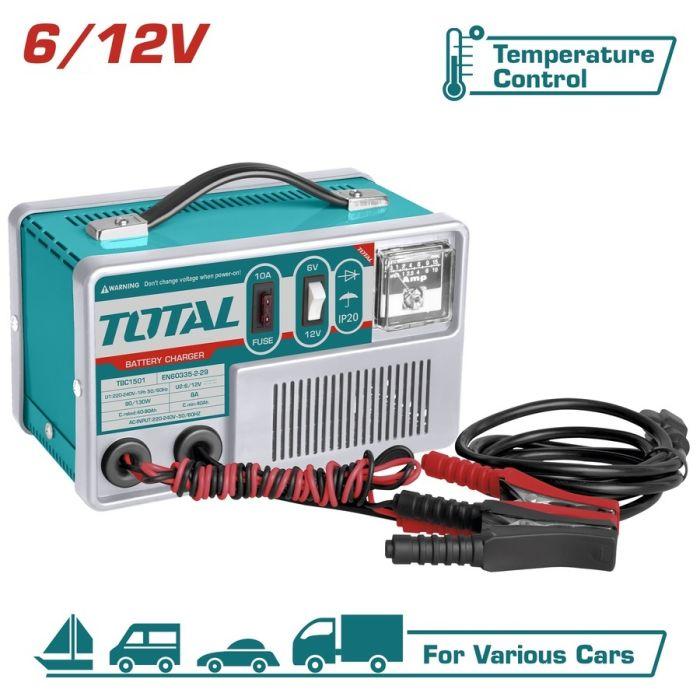 Total Punjač akumulatora TBC1501, 6/12V