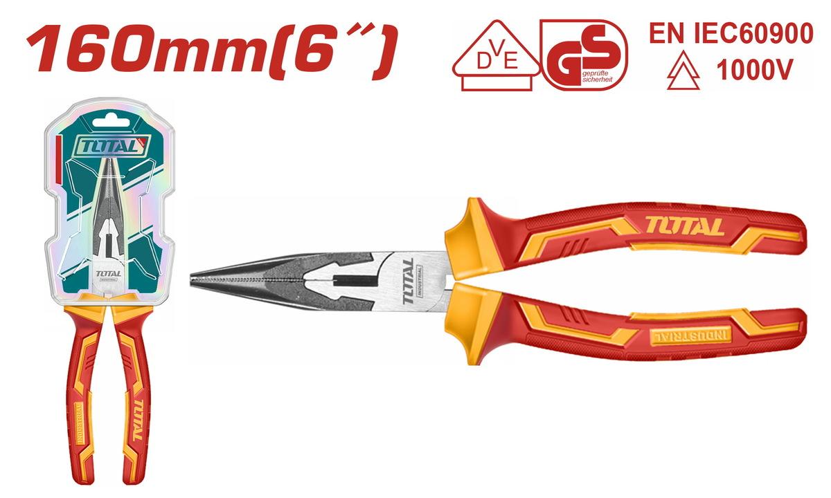Total Izolovana špicasta klešta THTIP2361, 160mm