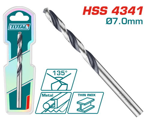 Total HSS M2 brušena burgija TAC1200202, 2mm, 2 komada