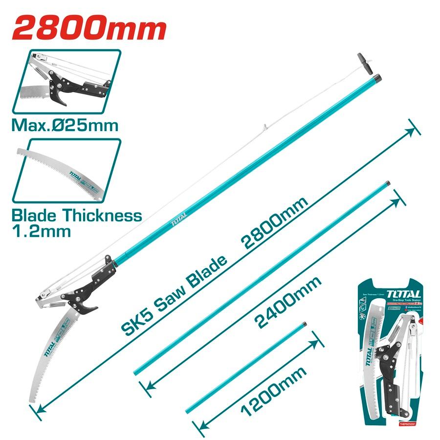 Total Teleskopske makaze za grane sa kanapom THEPS25281, 25mm