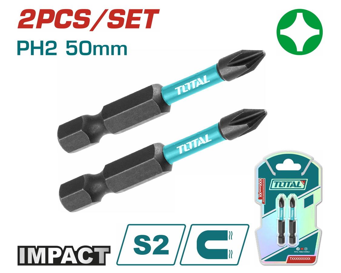 Total Udarni bitovi TACIM71PH250, PH2, 50mm, 2 komada