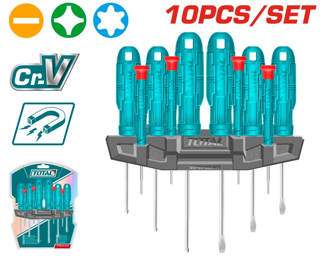 Total 10-delni set šrafcigera THTDC251001