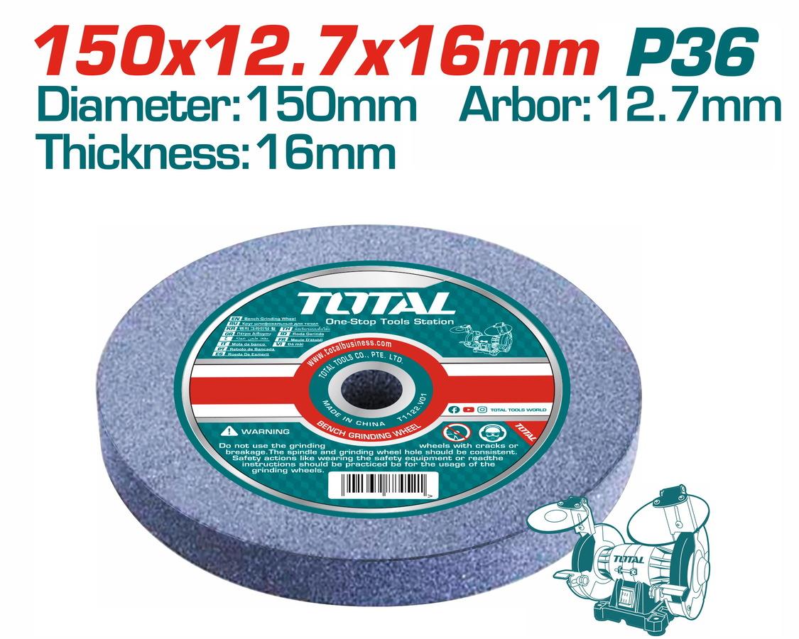 Total Brusni kamen TAC1506023, 150x12, 7x16mm, granulacija 36