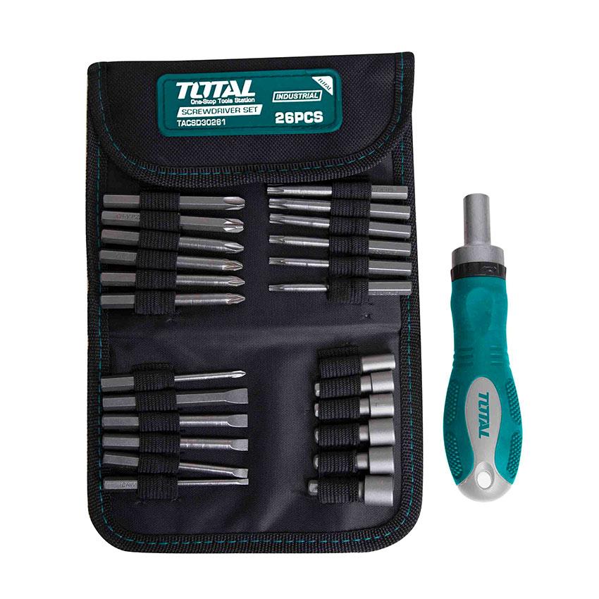 Total 26-delni set odvijača TACSD30266