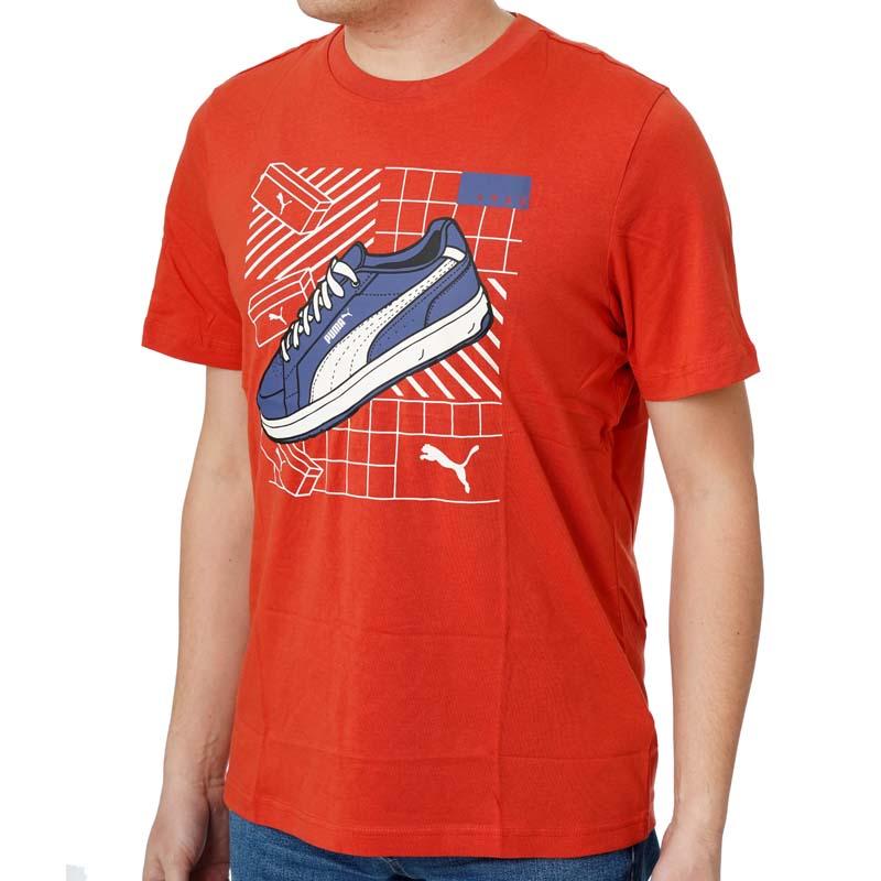 PUMA Muška majic GRAPHICS SNEAKER TEE, Crvena
