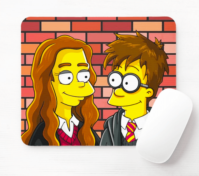 Podloga za miš Hari i Hermiona Simpson, Šarena