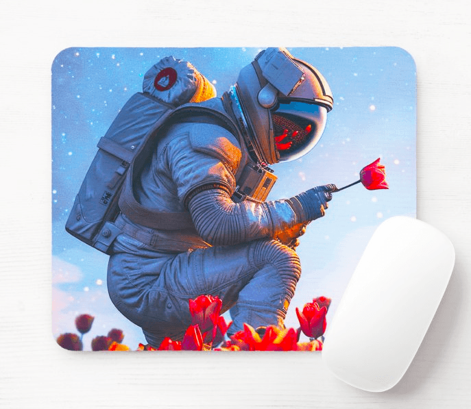 Podloga za miš Zaljubljeni kosmonaut, Šarena