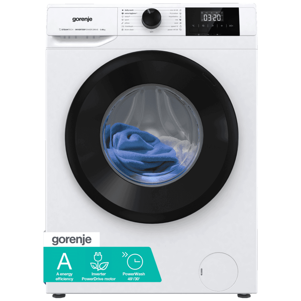 Gorenje mašina za pranje veša W3NGPI61SAS, 1000 obrtaјa u minuti, 6 kg veša, bela