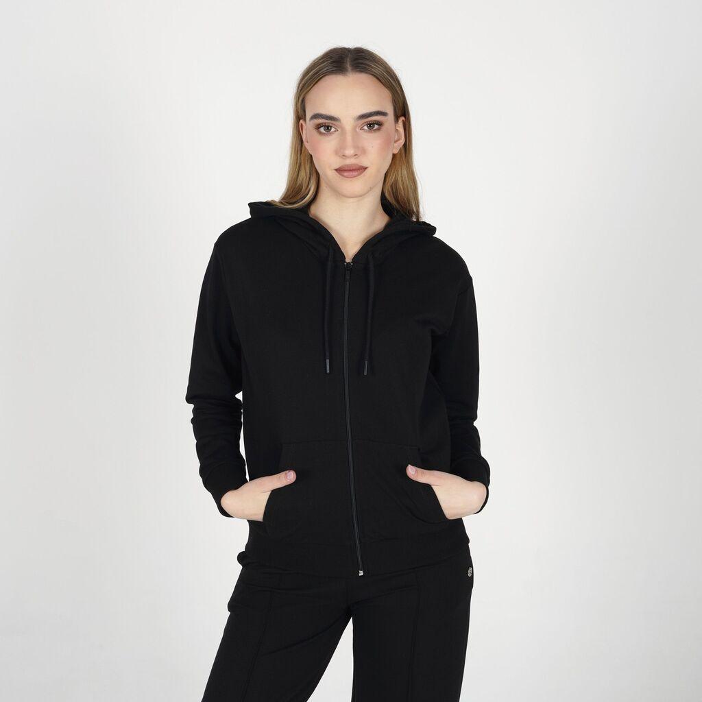 Rang Ženski duks sa kapuljačom Chloe, Crni