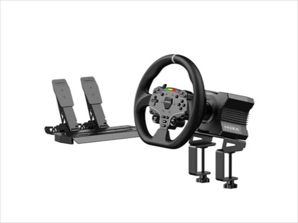 MOZA RACING set volana MOZA R5 BUNDLE; R5 baza + ES volan + SR-P Lite pedale + R5 stezaljka za sto za računar