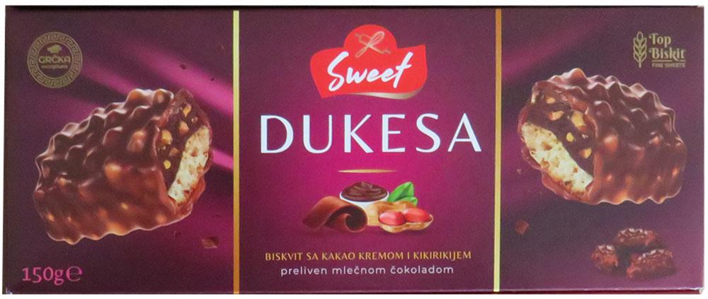 Sweet Biskvit sa kakao kremom i kikirikijem Dukesa, 150g