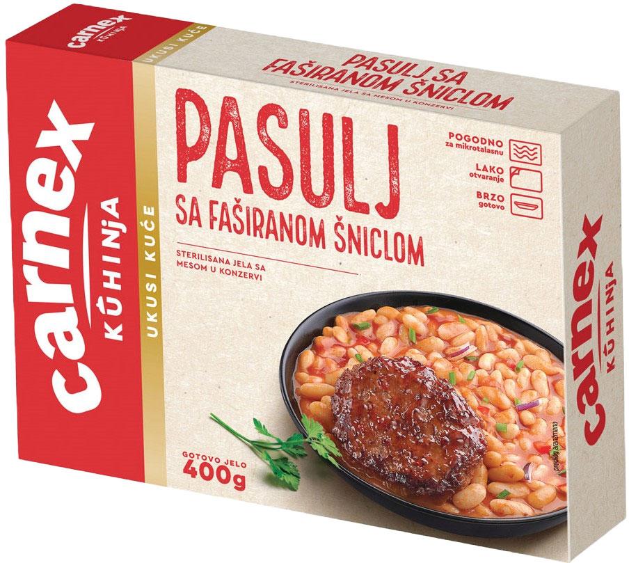 Carnex Pasulj sa faširanom šniclom, 400g