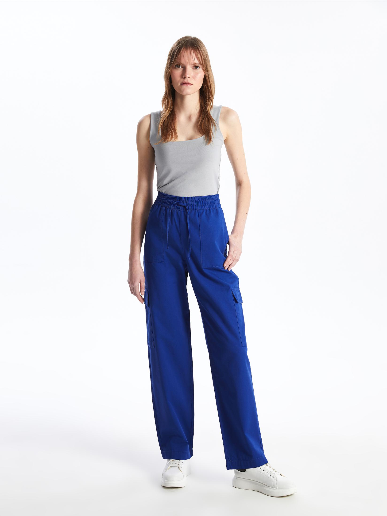 LC Waikiki Ženske pantalone S4DF44Z8-VE9, Tamnoplave