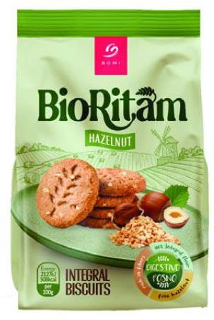 Bomi Integralni keks Bioritam lešnik, 180g