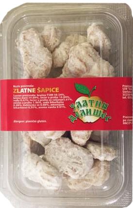 Zlatni Delišes Keks Zlatne šapice, 250g