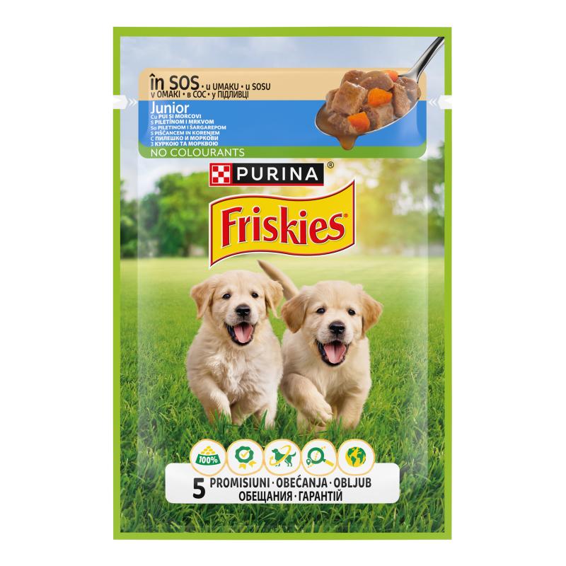 Purina Vlažna hrana za pse sa ukusom piletine Friskies, Junior, 85g