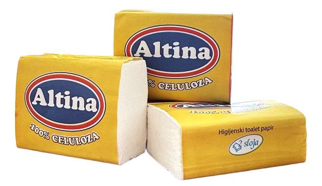 Altina Toalet papir u listićima, 50/1, Dvoslojni, Beli